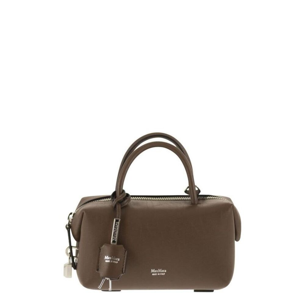 MAX MARA Leather Top Handle Bag Women BROWN Handbags